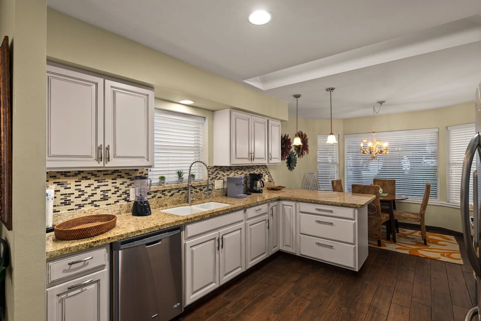 Enjoy a bright, welcoming kitchen with plenty of counter space