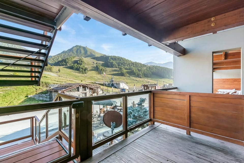 Direct view on the ski slopes