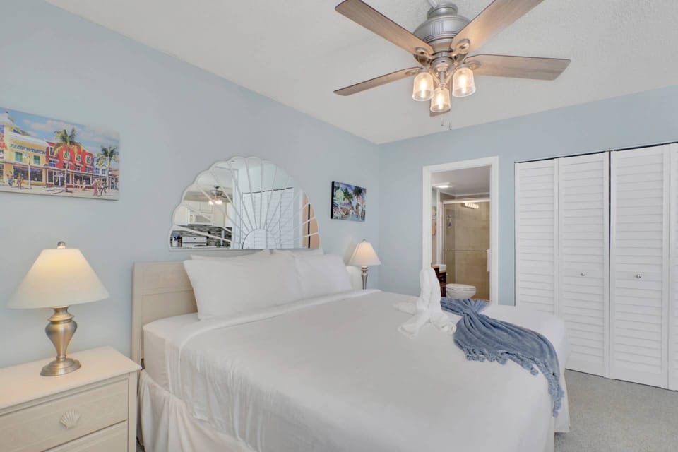 Convenient bathroom location and a spacious double closet