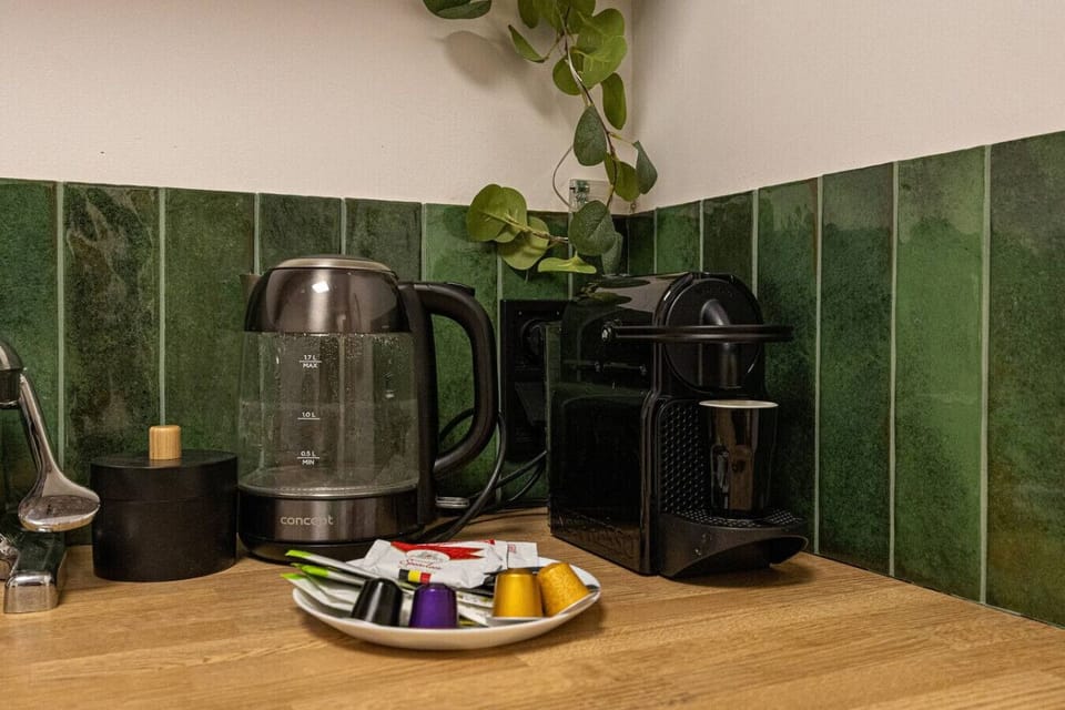 Compact Kitchen with Useful Appliances and Dining Table | Book Now with RENTUJEMY