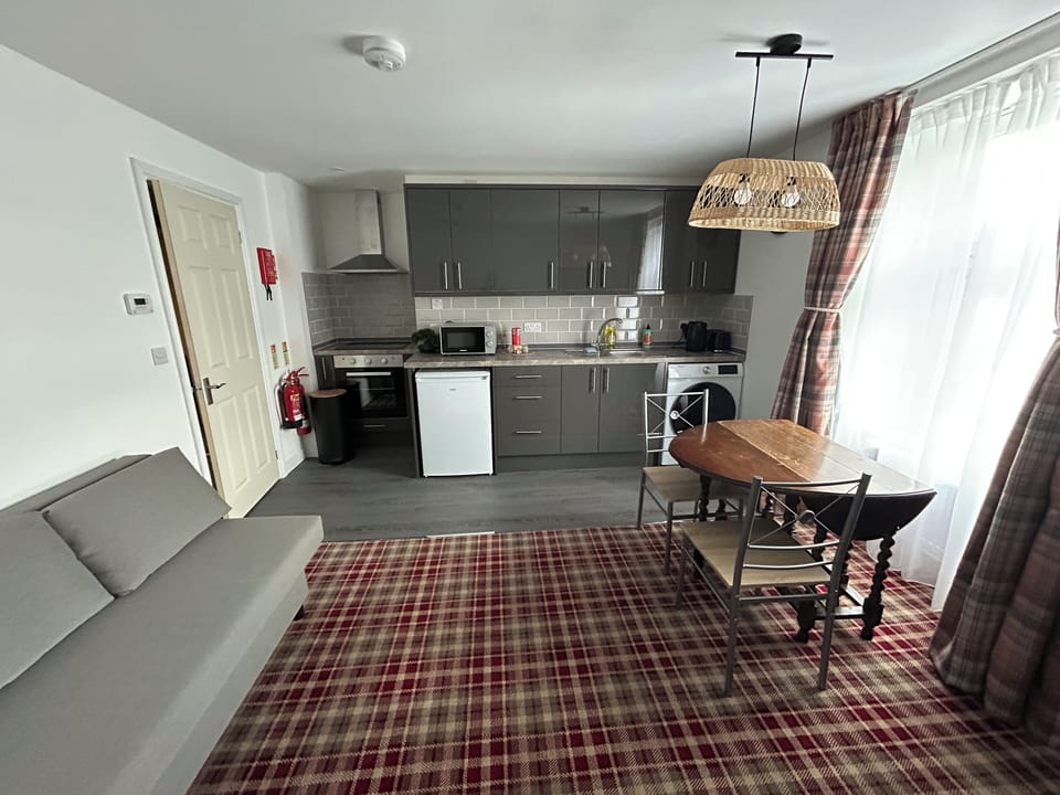 living and kitchen room