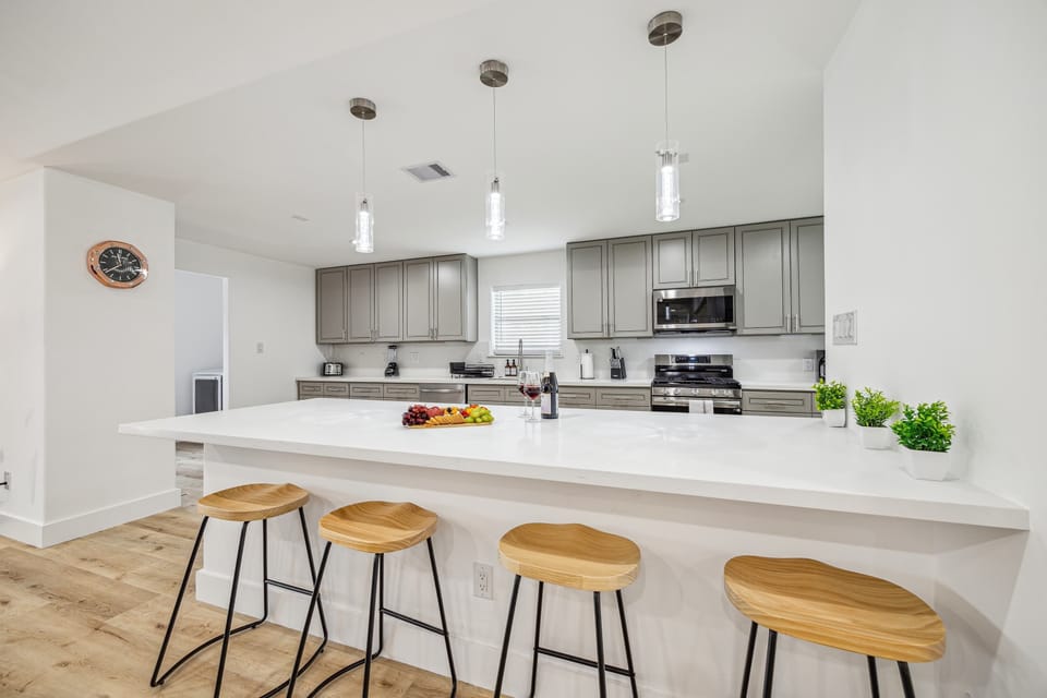 Have Some Snacks On The Kitchen's High Chairs
