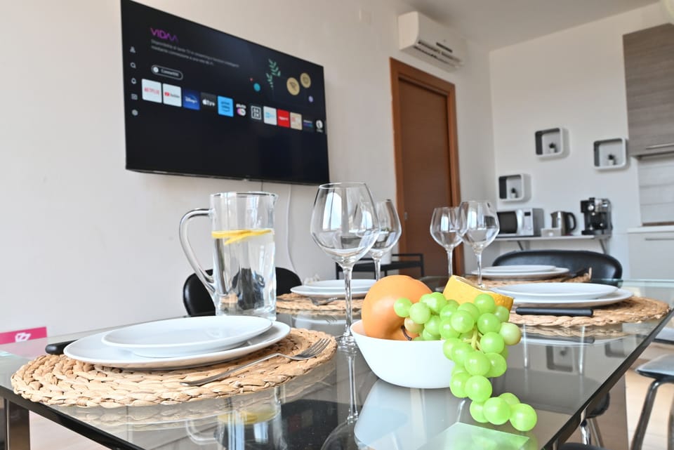 Basic Apartment | Living area | Flat-screen TV