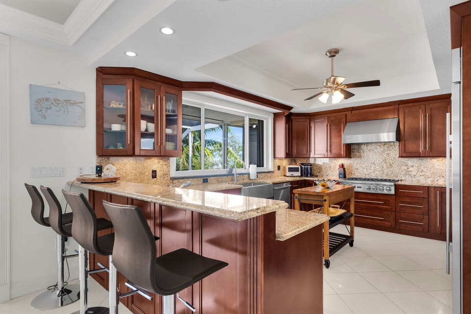 Gourmet kitchen