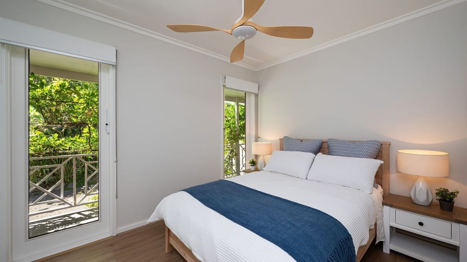 Second bedroom on the main living level.  Double bed 