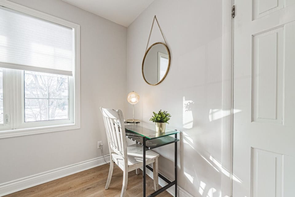 Workspace in second bedroom