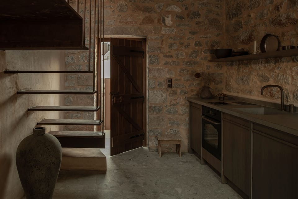 Soft earthy textures and refined details.