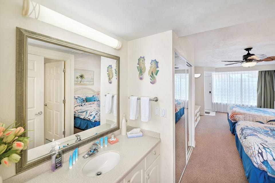 Bright bathroom vanity