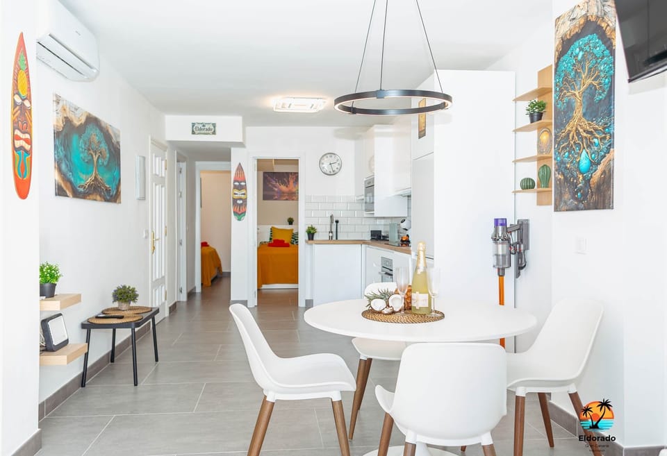 Dining area and kitchen