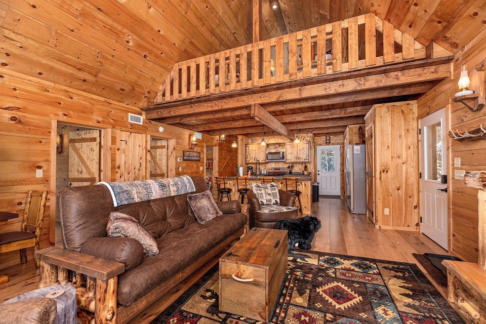 Looking up to Sleeping Loft