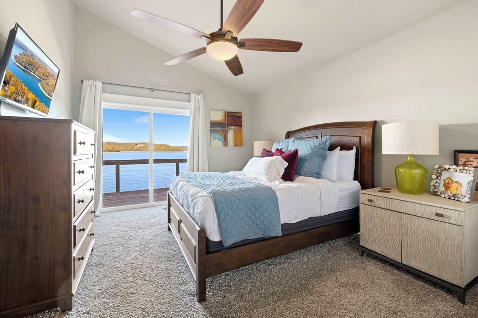  Our first bedroom is complete with a Queen size bed, Smart TV, dresser, closet, and a nearby bathroom.