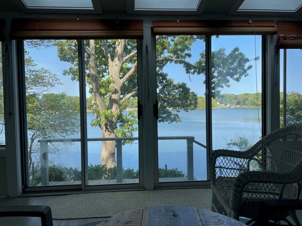 view west from porch