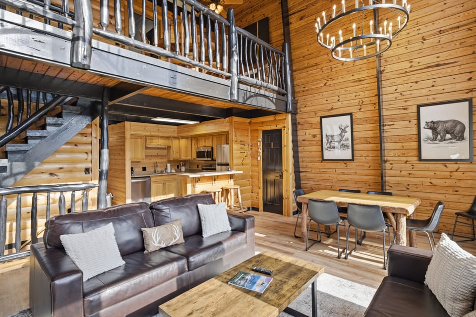 Dining space perfect for family meals and game nights.