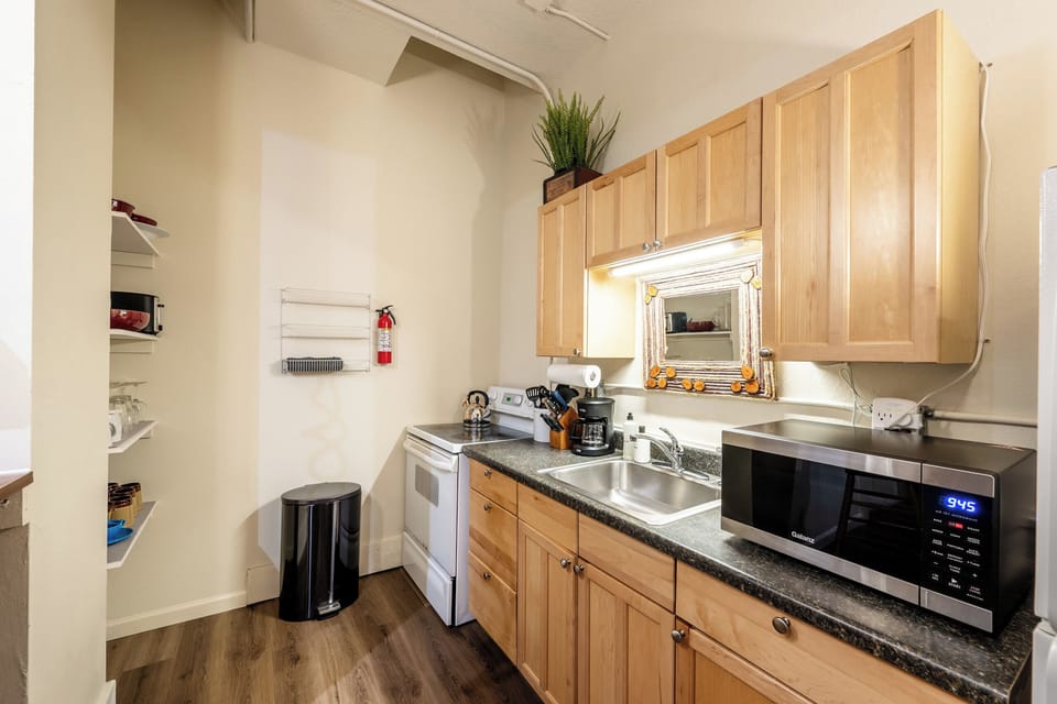 A practical kitchen setup that keeps everything within reach.