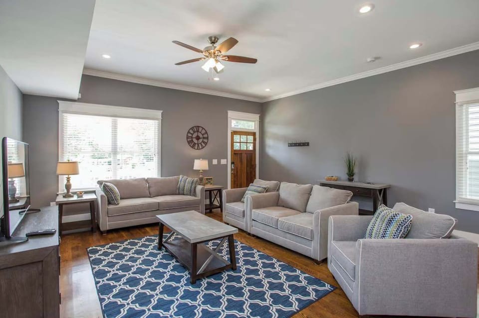 Living Room: Settle in and make yourself at home. Our charming living room offers comfort and style in equal measure.