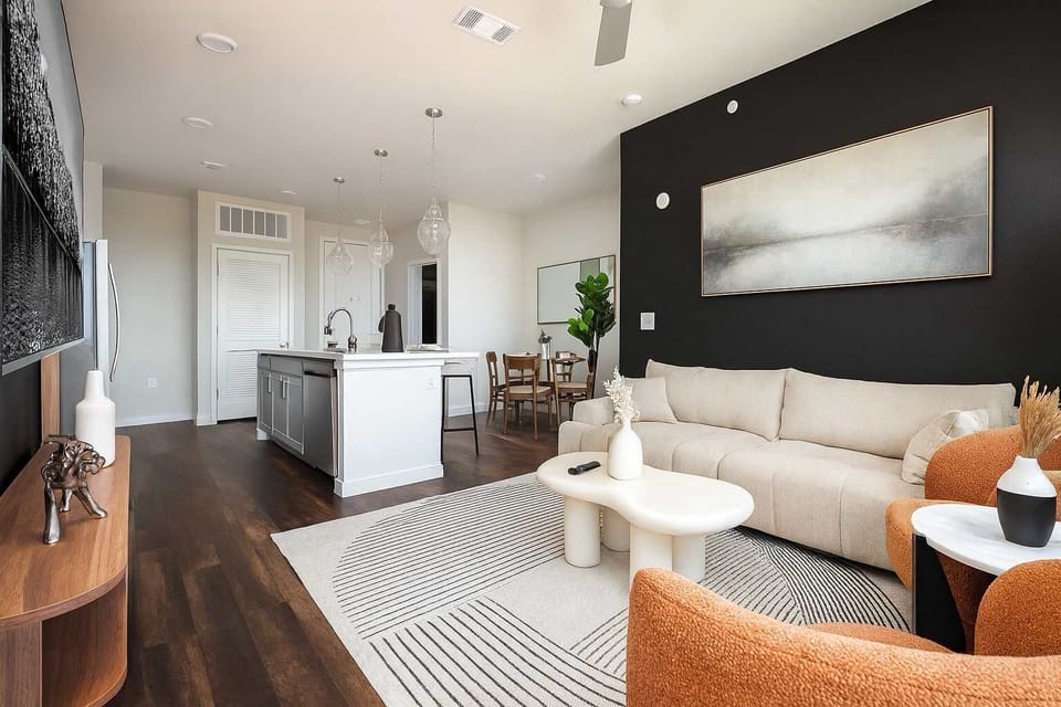 Open Living Space with High-End Finishes