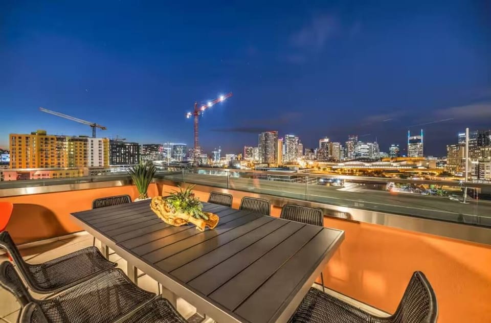 Multiple sky lounges with downtown views that guests can access