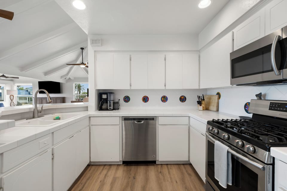 A space for cooking together and making meals part of the fun.
