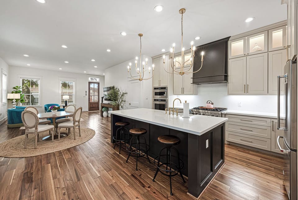 French Cottage - from front door to kitchen- See the entire stunning layout of the main level.