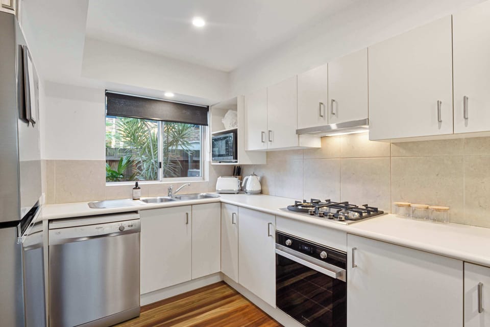 Fully equipped kitchen with Nespresso Machine, Blender and Rice Cooker. 