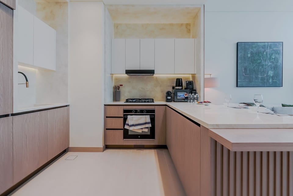 Deluxe Apartment, Balcony, City View | Private kitchen | Coffee/tea maker