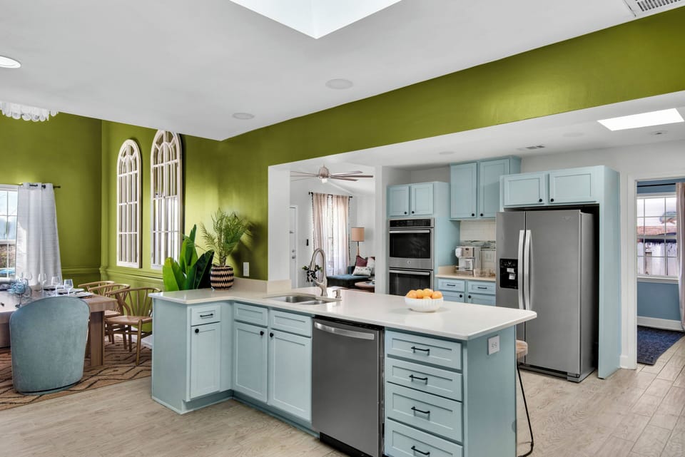 Spacious kitchen.