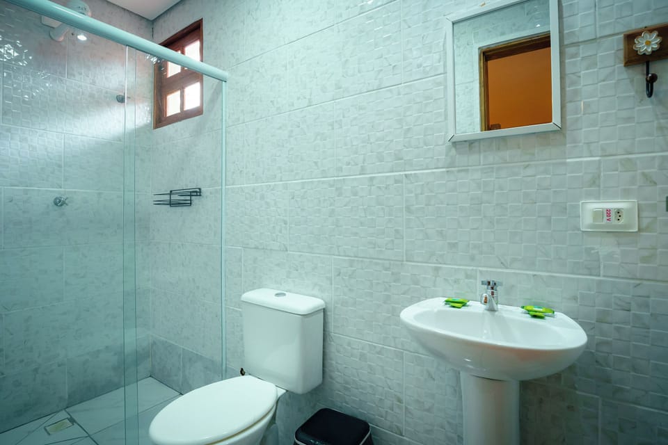 Comfort Room | Bathroom | Shower, towels, soap, toilet paper