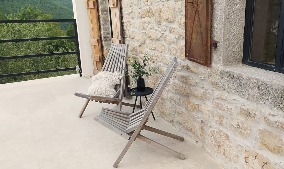 Terrace belonging to Bedroom No. 2 on the first floor