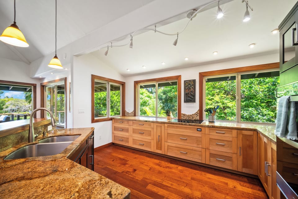 Large windows for light and views