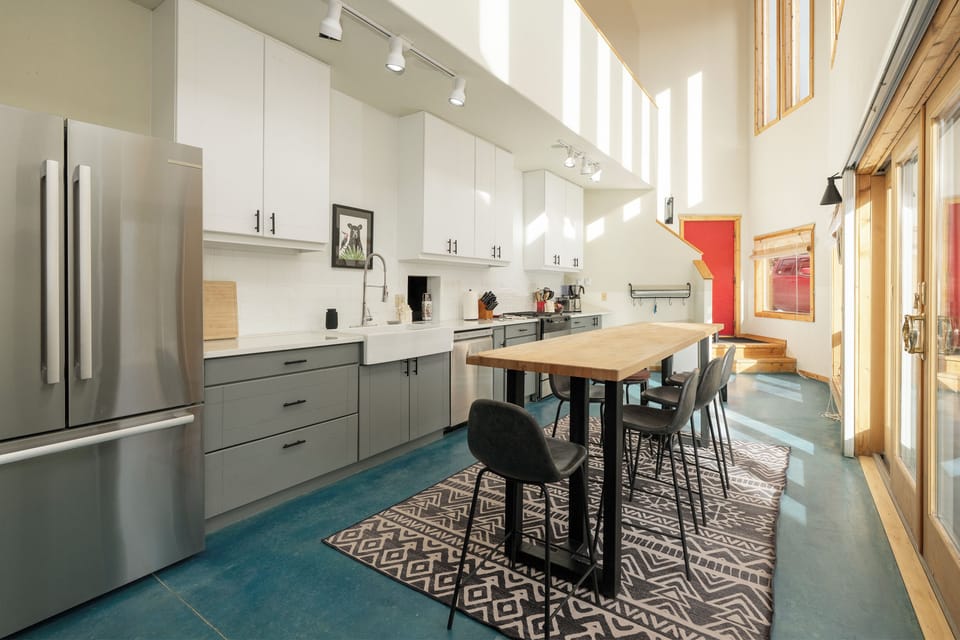 Your modern kitchen awaits with sleek appliances, granite counters, and a stylish island for cooking adventures.
