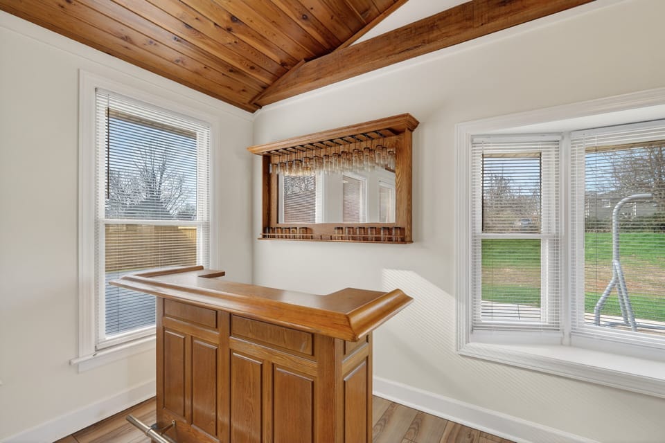 Indoors, Hardwood, Window, Stained Wood, Furniture