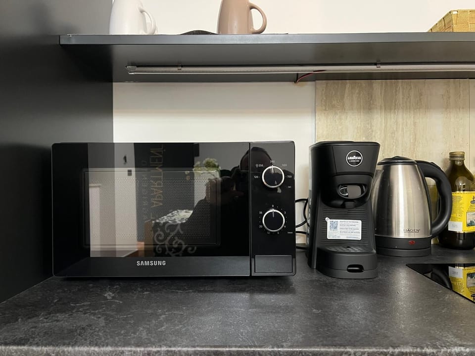 Deluxe Studio, 1 Queen Bed with Sofa bed | Private kitchen | Mini-fridge, espresso maker, coffee/tea maker, electric kettle