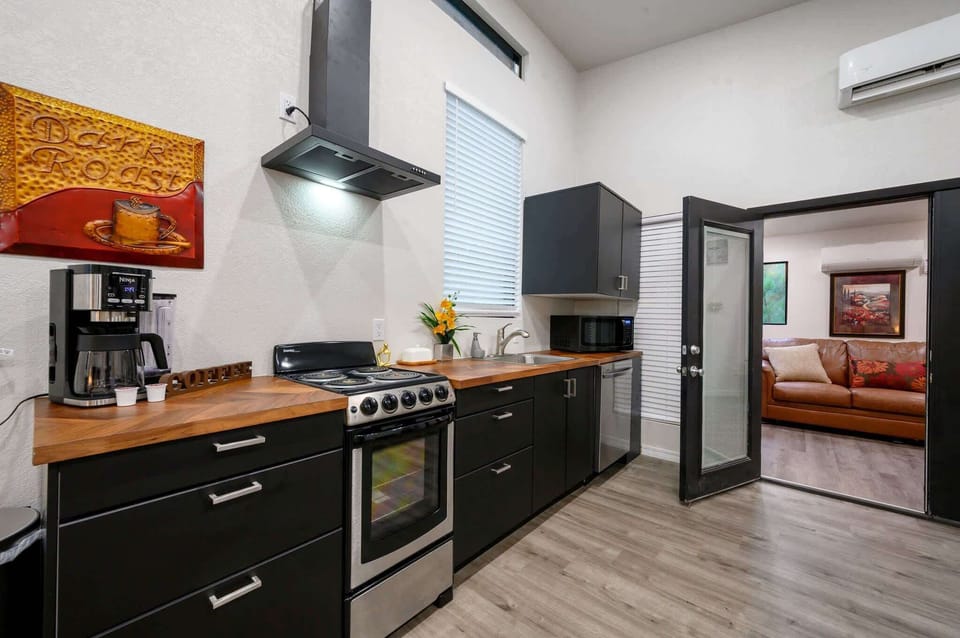 Cook, dine, and relax—king studio kitchen ready for you