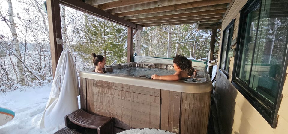 relax in the hot tub