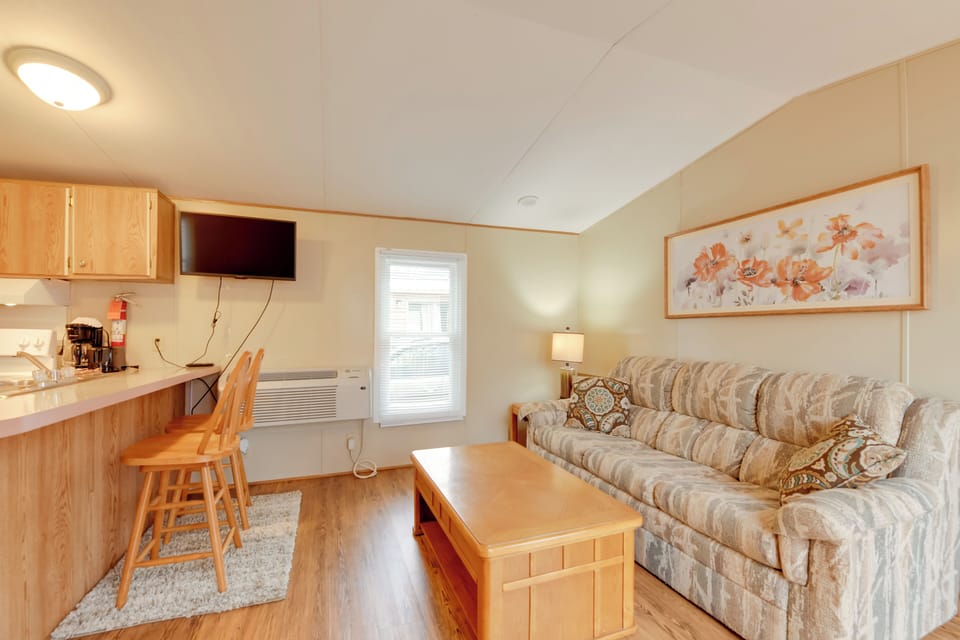 Living Room | Full Sleeper Sofa | Free WiFi | Central Heat