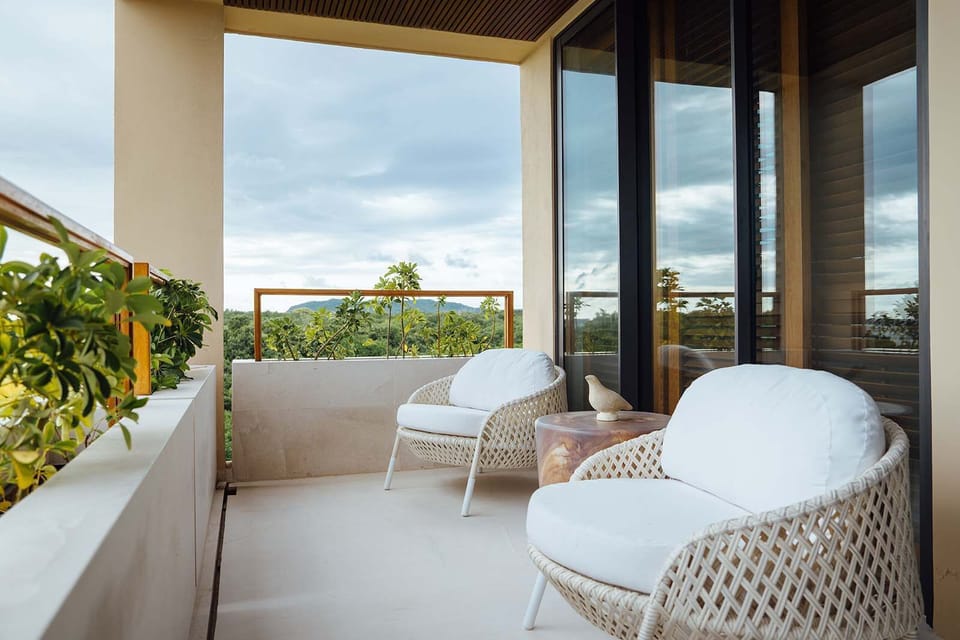 Living room with ocean view