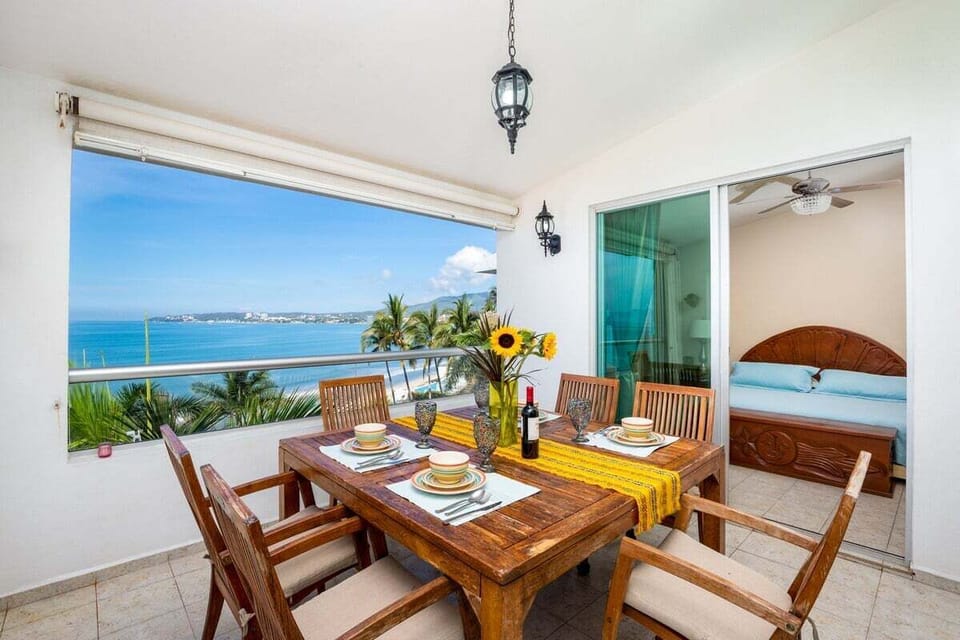 View of the balcony terrace and the master Bedroom.
