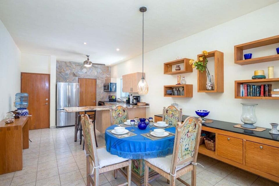 Dinning room and kitchen.