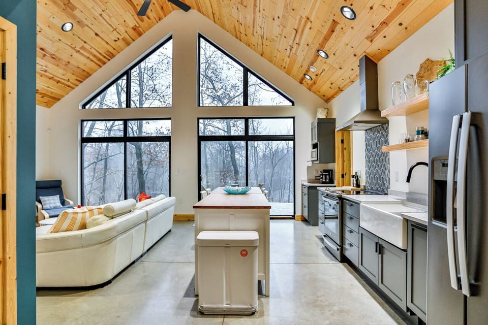 Fully equipped kitchen with modern appliances - perfect for home-cooked meals during your stay.