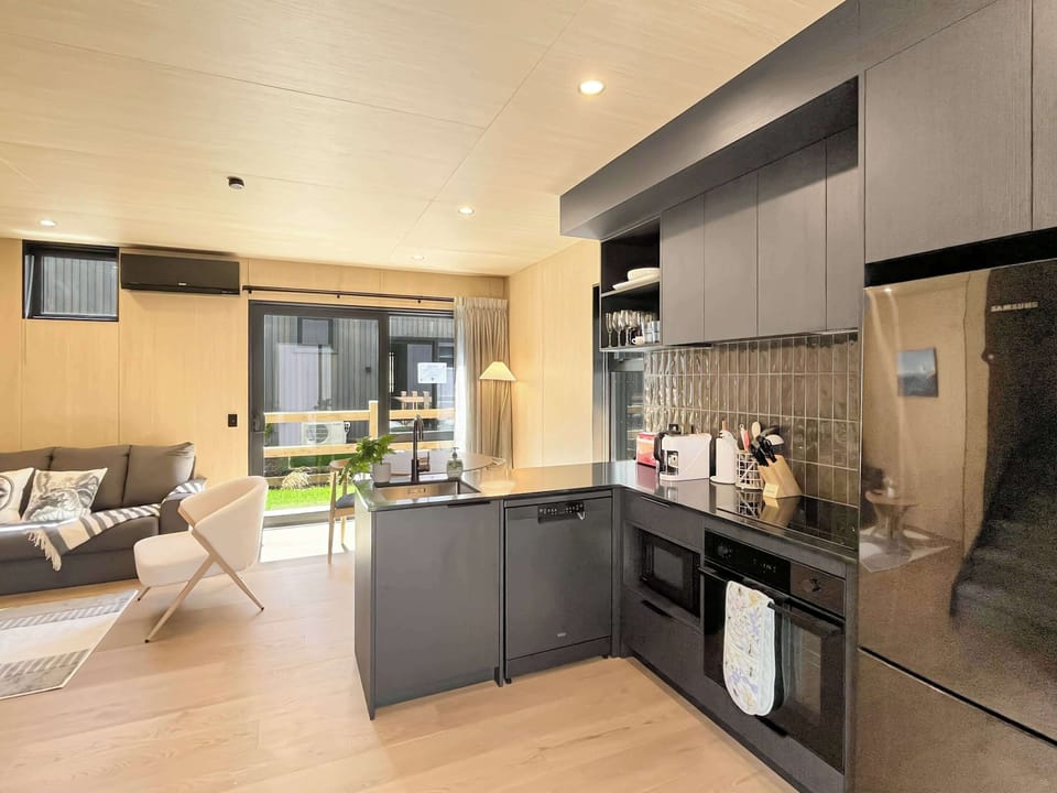 Open-plan kitchen and living, ideal for relaxing