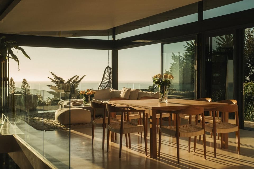 Dining area within the open plan living/dining and kitchen.