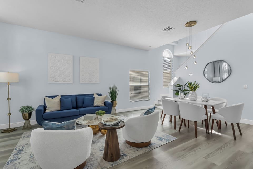 Living room with dinning