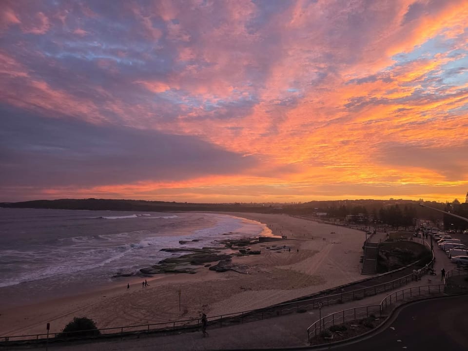 Sunset Maroubra Beach off Balcony

