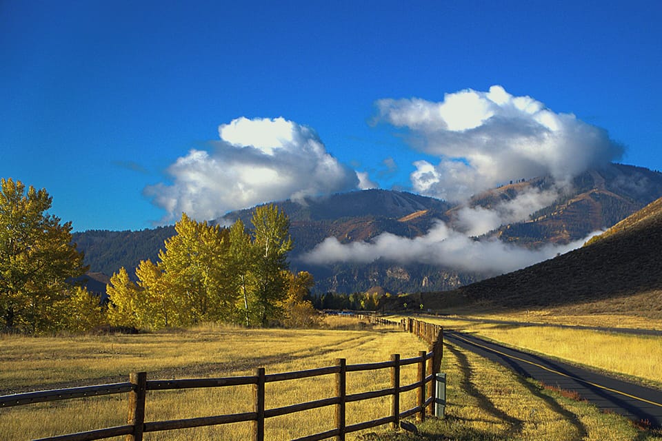 Baldy from Trail Creek in the Fall