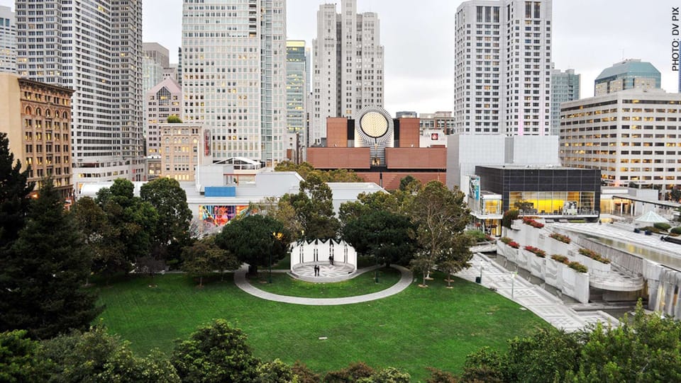 After a day of hasty sightseeing, the Yerba Buena Gardens provide travelers with an opportunity to wind down and enjoy SF's unique culture. The gardens include 5 acres of landscaped lawns complete with flowers, trees, water features and public art.