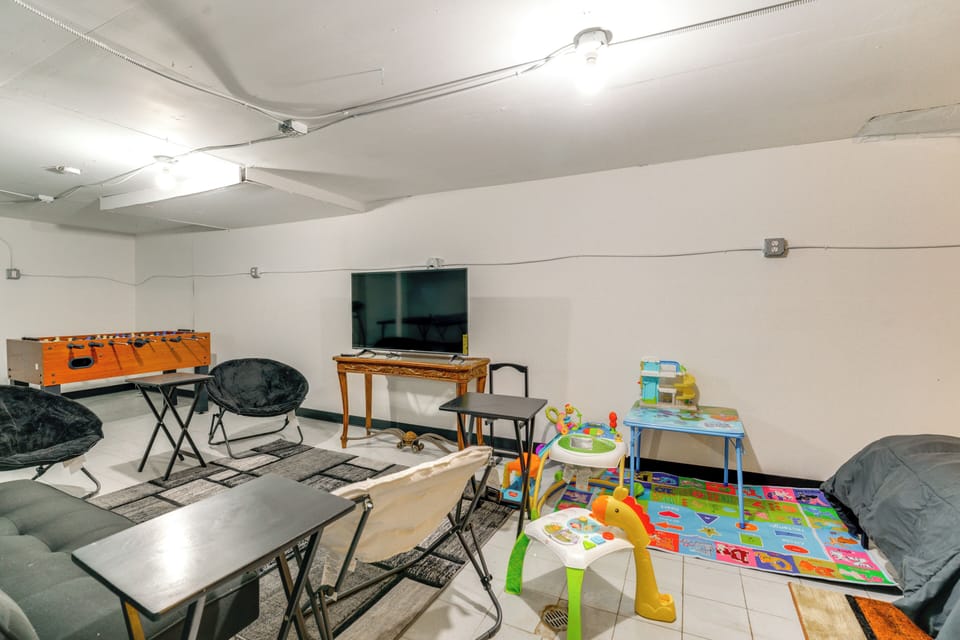 Metro Detroit Home w/ Fire Pit & Game Room! Cottage in Warren