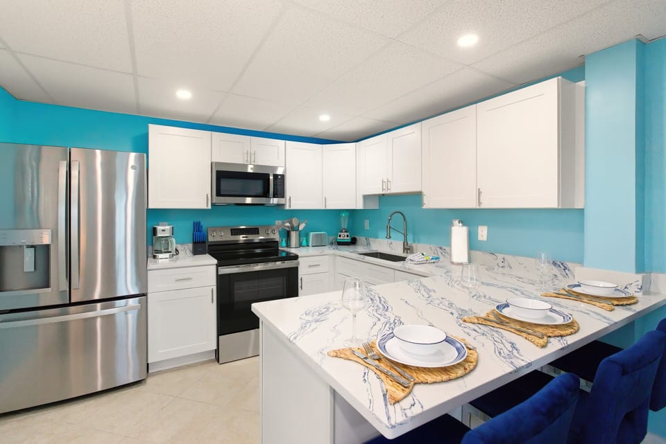 Newly remodeled Modern Coastal Kitchen.