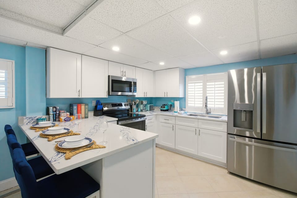 Have breakfast with plenty of space for all.