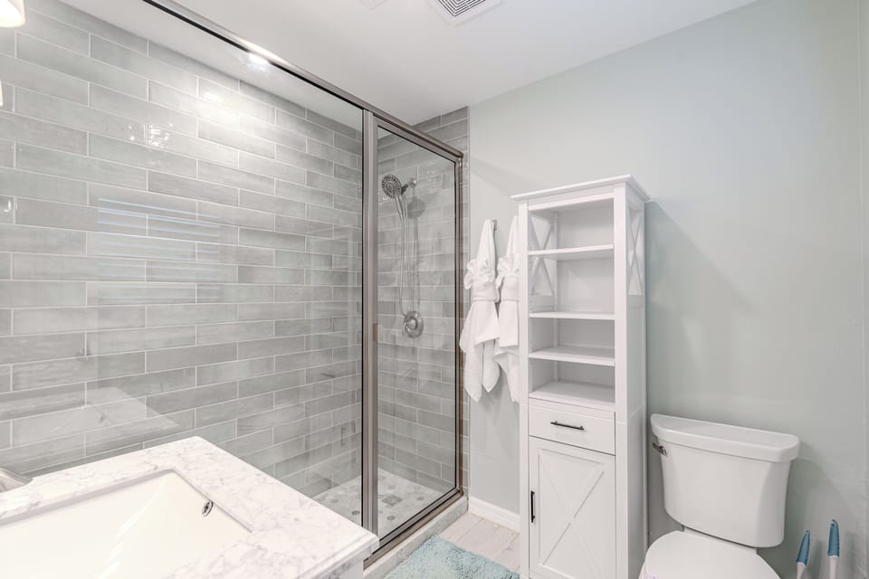 Spa like Bathroom walk in bathroom.