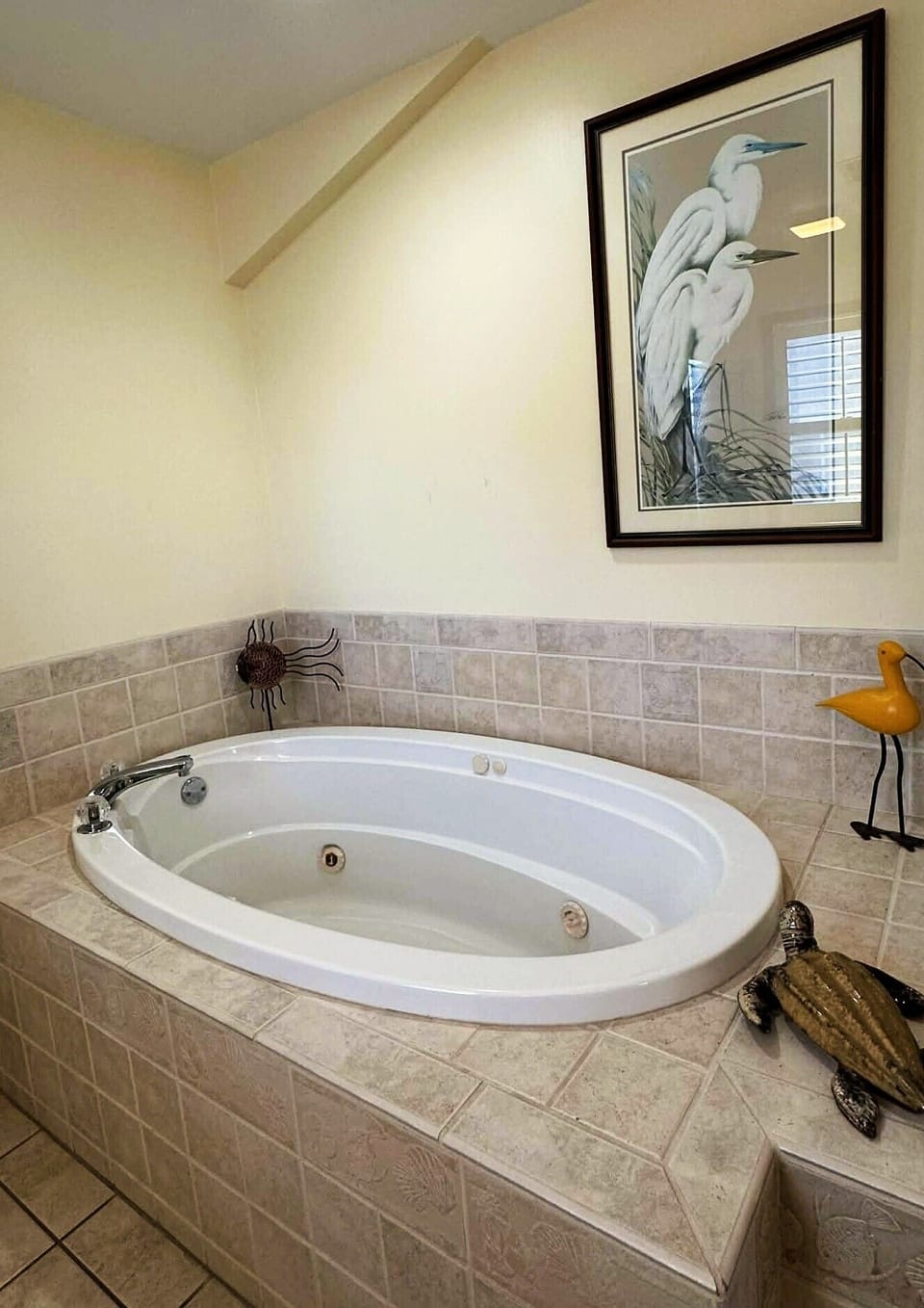 Bathroom with whirlpool tub & shower